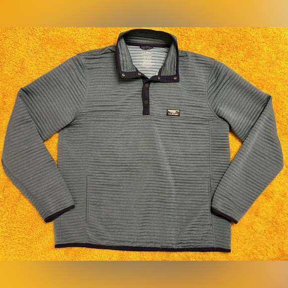 L.L. Bean Other - L.L. Bean Airlight Knit Slightly Fitted 1/4 Button Up Pullover